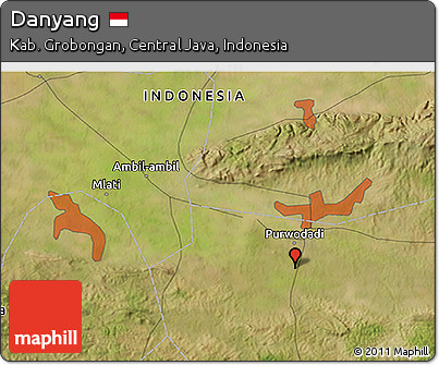 Satellite 3D Map of Danyang