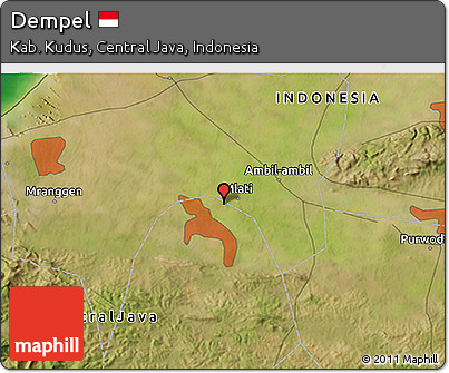 Satellite 3D Map of Dempel