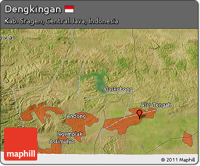 Satellite 3D Map of Dengkingan