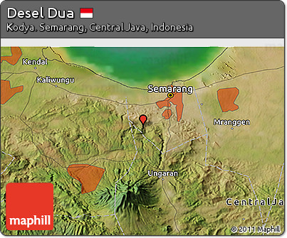 Satellite 3D Map of Desel Dua