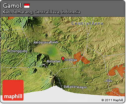 Satellite 3D Map of Gamol