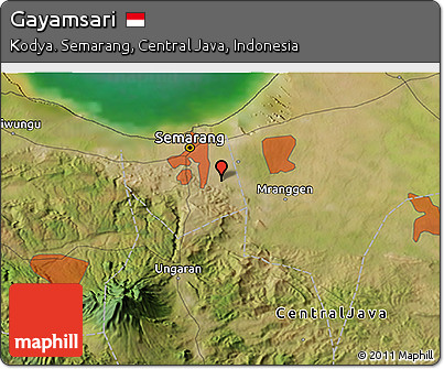 Satellite 3D Map of Gayamsari