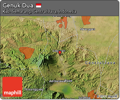 Satellite 3D Map of Genuk Dua