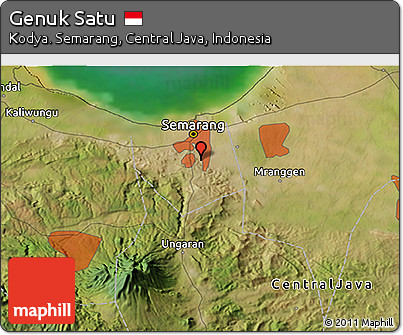 Satellite 3D Map of Genuk Satu