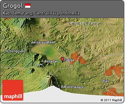 Satellite 3D Map of Grogol
