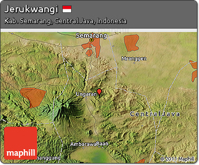 Satellite 3D Map of Jerukwangi