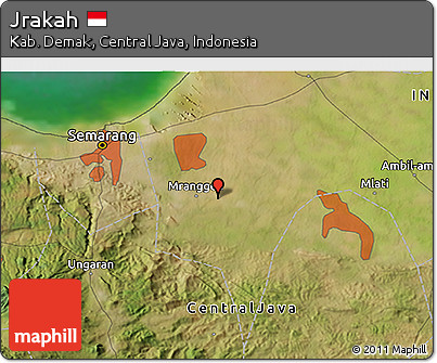 Satellite 3D Map of Jrakah