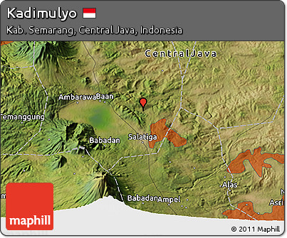 Satellite 3D Map of Kadimulyo
