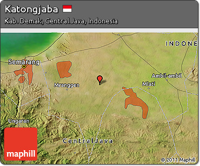 Satellite 3D Map of Katongjaba