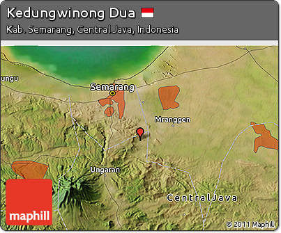 Satellite 3D Map of Kedungwinong Dua