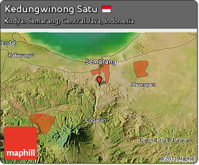 Satellite 3D Map of Kedungwinong Satu