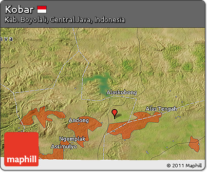 Satellite 3D Map of Kobar