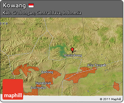 Satellite 3D Map of Kowang