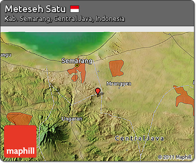 Satellite 3D Map of Meteseh Satu