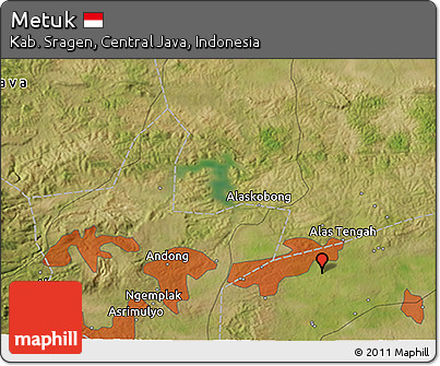 Satellite 3D Map of Metuk