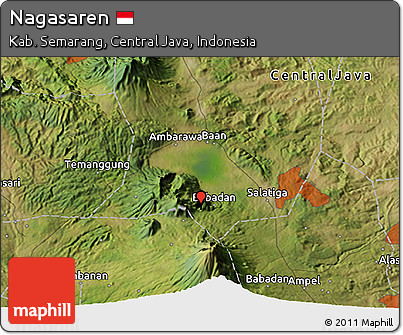 Satellite 3D Map of Nagasaren