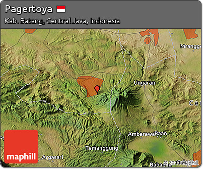 Satellite 3D Map of Pagertoya