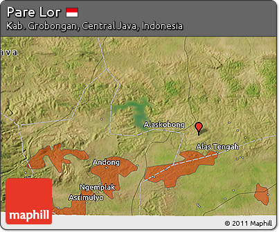 Satellite 3D Map of Pare Lor