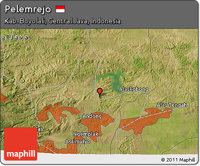 Satellite 3D Map of Pelemrejo