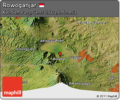 Satellite 3D Map of Rowoganjar