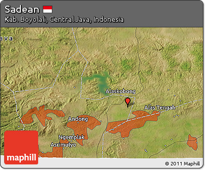 Satellite 3D Map of Sadean
