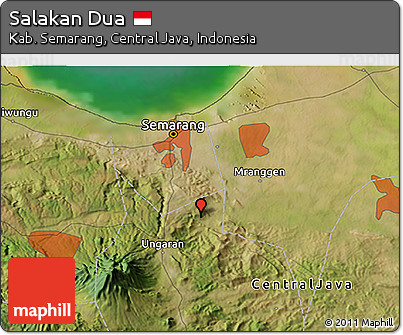 Satellite 3D Map of Salakan Dua