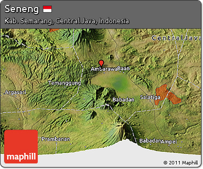 Satellite 3D Map of Seneng