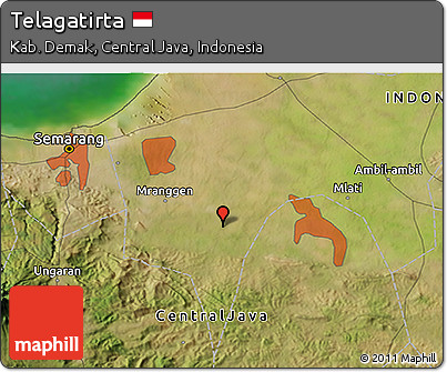 Satellite 3D Map of Telagatirta