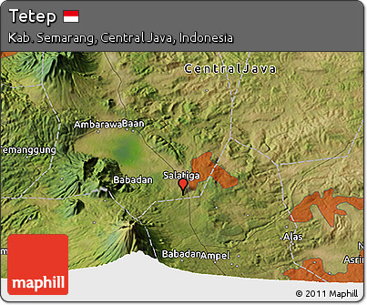 Satellite 3D Map of Tetep