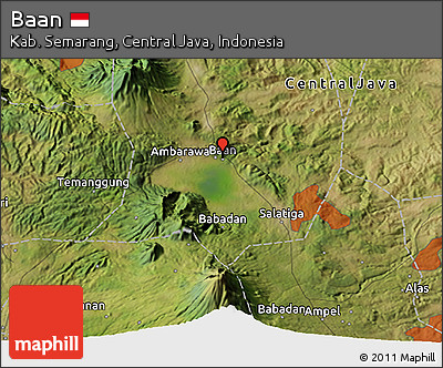 Satellite 3D Map of Baan