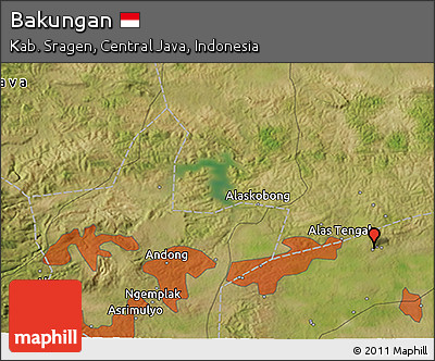 Satellite 3D Map of Bakungan