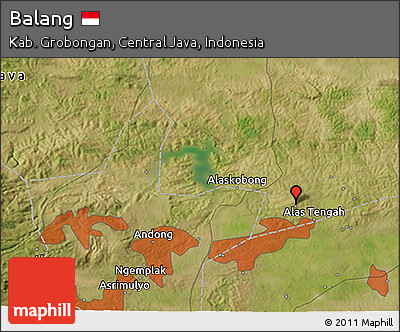 Satellite 3D Map of Balang