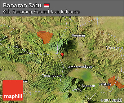 Satellite 3D Map of Banaran Satu