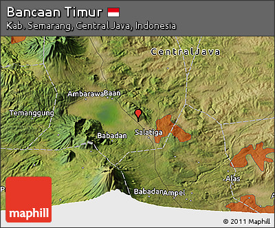 Satellite 3D Map of Bancaan Timur