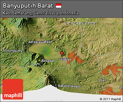 Satellite 3D Map of Banyuputih Barat