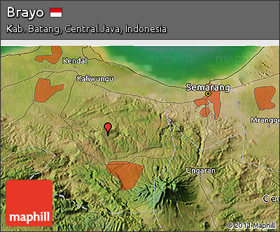 Satellite 3D Map of Brayo