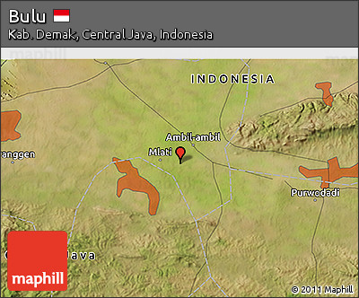 Satellite 3D Map of Bulu