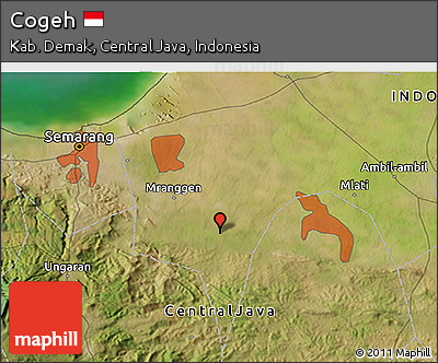 Satellite 3D Map of Cogeh