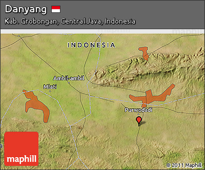 Satellite 3D Map of Danyang