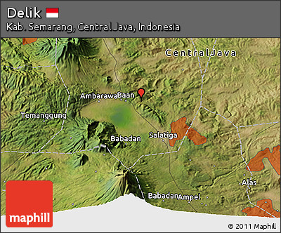 Satellite 3D Map of Delik