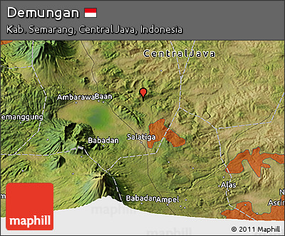 Satellite 3D Map of Demungan