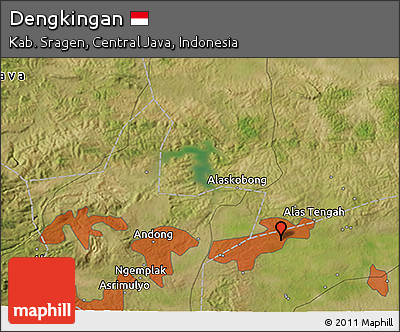 Satellite 3D Map of Dengkingan