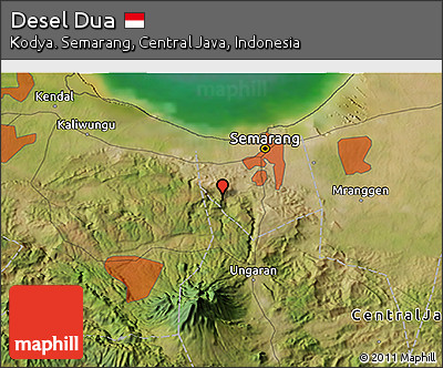 Satellite 3D Map of Desel Dua