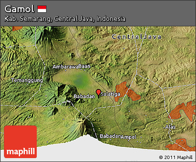 Satellite 3D Map of Gamol