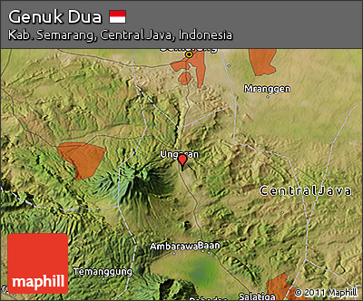 Satellite 3D Map of Genuk Dua