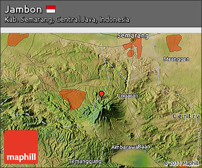 Satellite 3D Map of Jambon