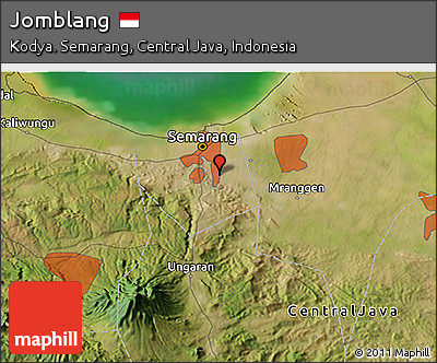 Satellite 3D Map of Jomblang