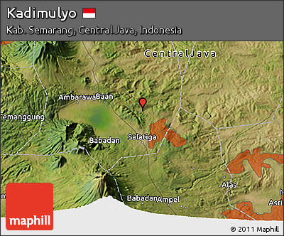 Satellite 3D Map of Kadimulyo