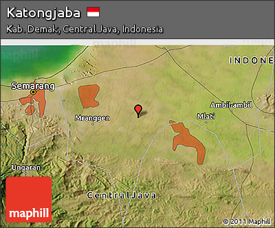 Satellite 3D Map of Katongjaba
