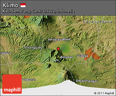 Satellite 3D Map of Klimo